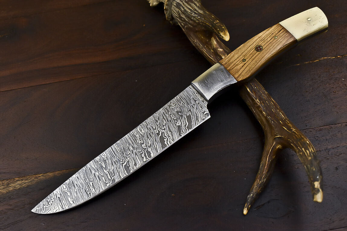 Damascus Steel Kitchen Chef Knife – Multi-Purpose Cooking & Camping Knife