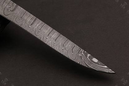12" Custom Hand Forged Twist Damascus Fillet Knife Best Fillet Knife W/Sheath