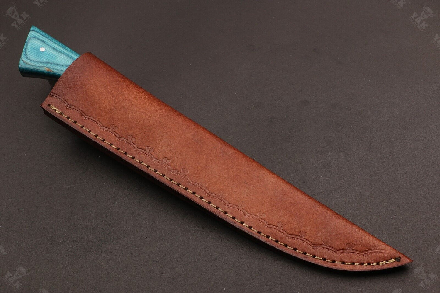 12" Custom Hand Forged Twist Damascus Fillet Knife Best Fillet Knife W/Sheath