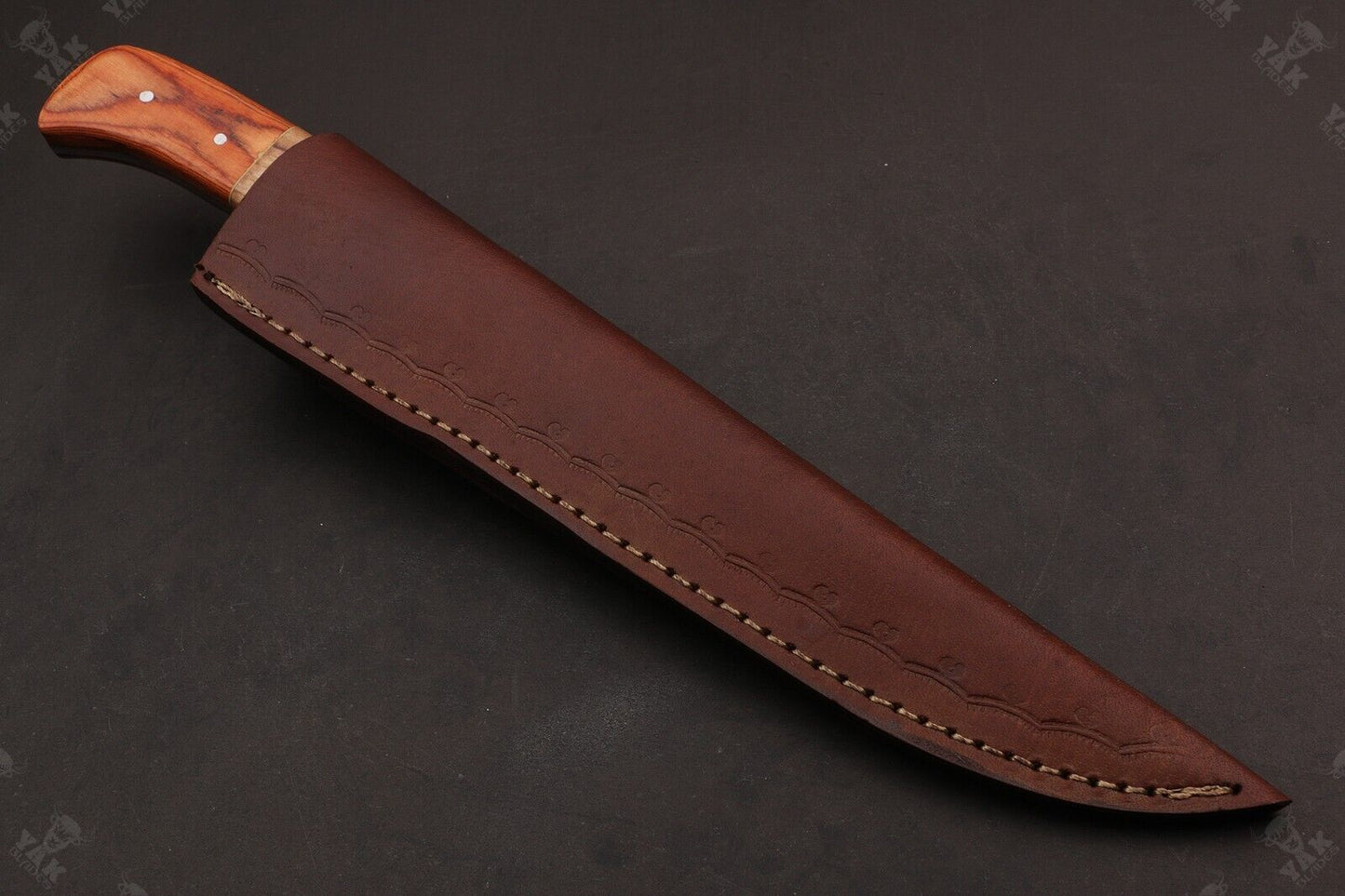 13.5" Handmade Damascus Steel Fillet Knife Damascus Fillet Knife for Fishing & Kitchen W/Sheath