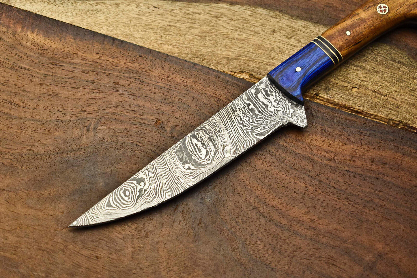 Rare Custom Handmade Damascus Steel Blade Kitchen Full Tang Chef Knife, Perfect for Professional and Home Use