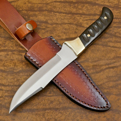 Handmade D2 Steel Full Tang Bowie Knife – 12-Inch Hunting & Camping Blade