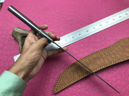 14" Handmade Damascus Fillet Knife Damascus Steel Fillet Knife W/Sheath