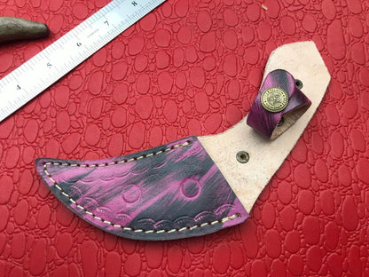 8" Handmade Damascus Karambit Best Damascus Steel Karambit Knife with Sheath