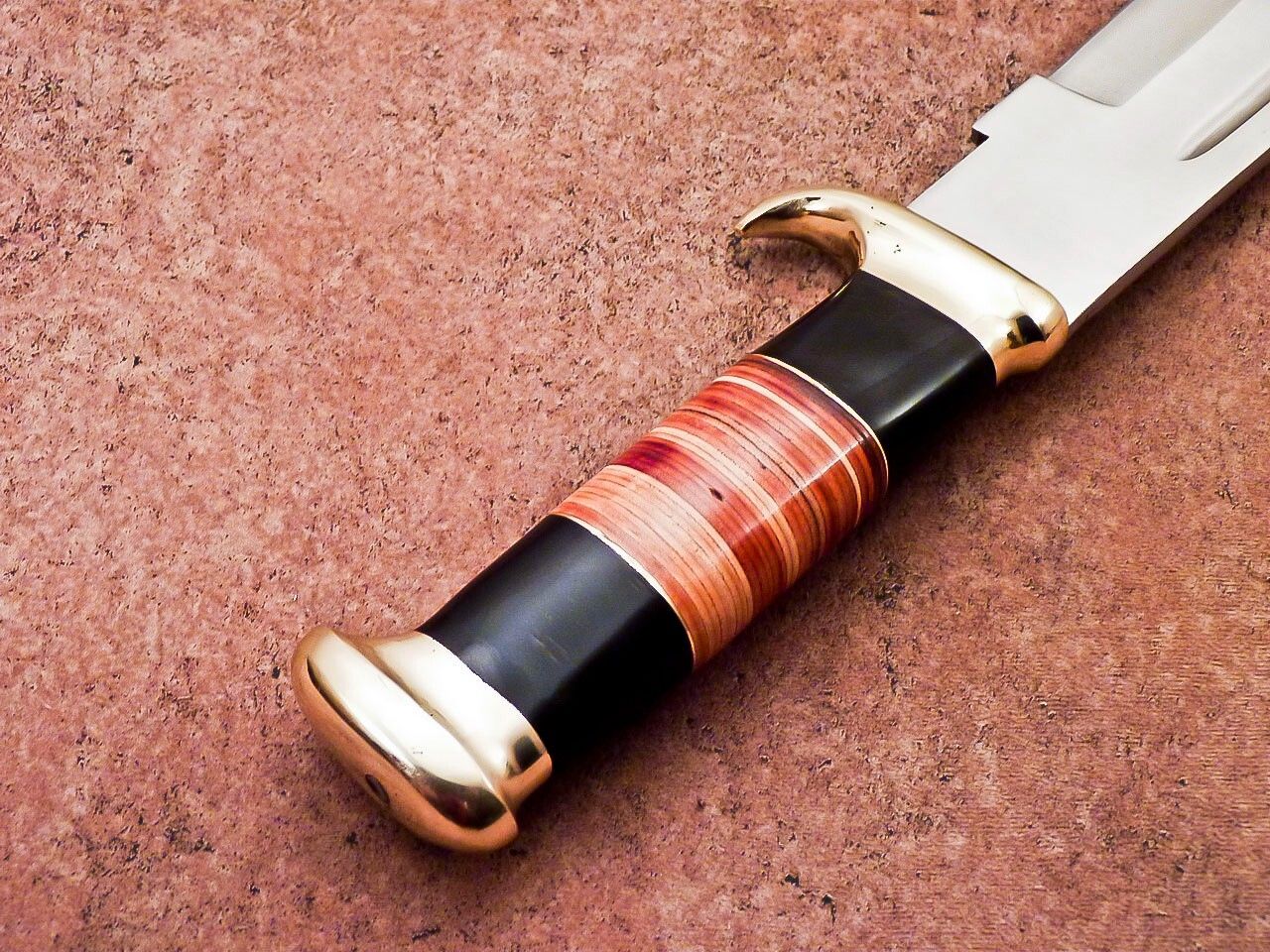 17" Handmade D2 Steel Crocodile Dundee High Polish Survival Bowie Knife – Hunting & Outdoor