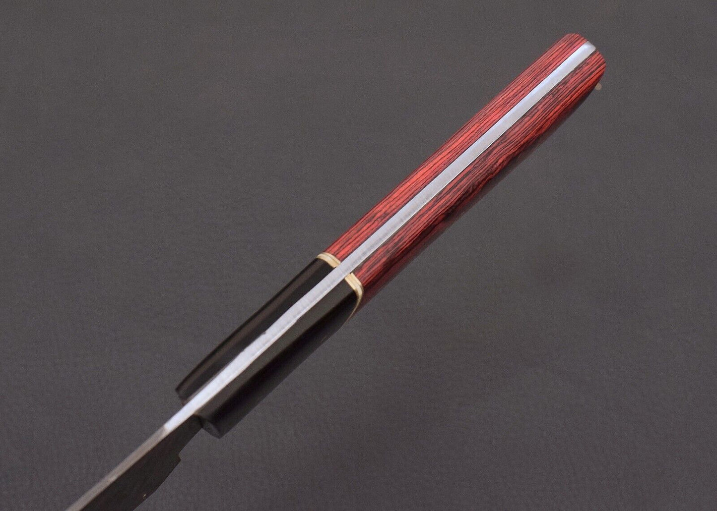 Custom Hand Forged Damascus Steel Japanese Bunka Style Kitchen Knife with Cover – Pakka Wood Handle