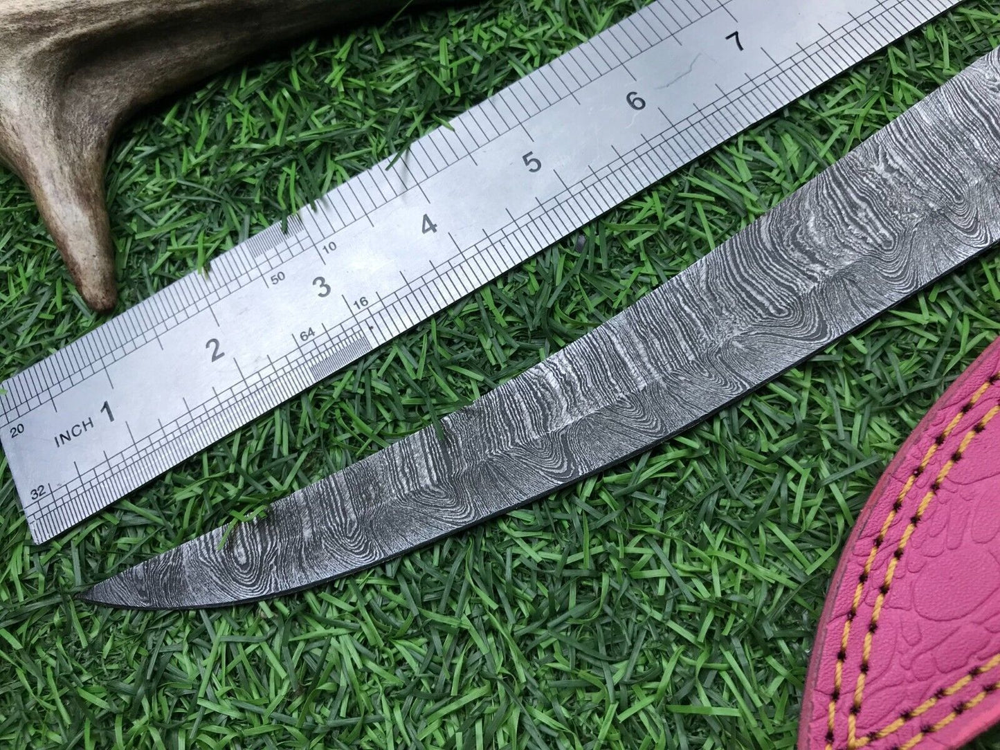 14" Hand Forged Damascus Fillet Knife Superior Damascus Steel Knife W/Sheath