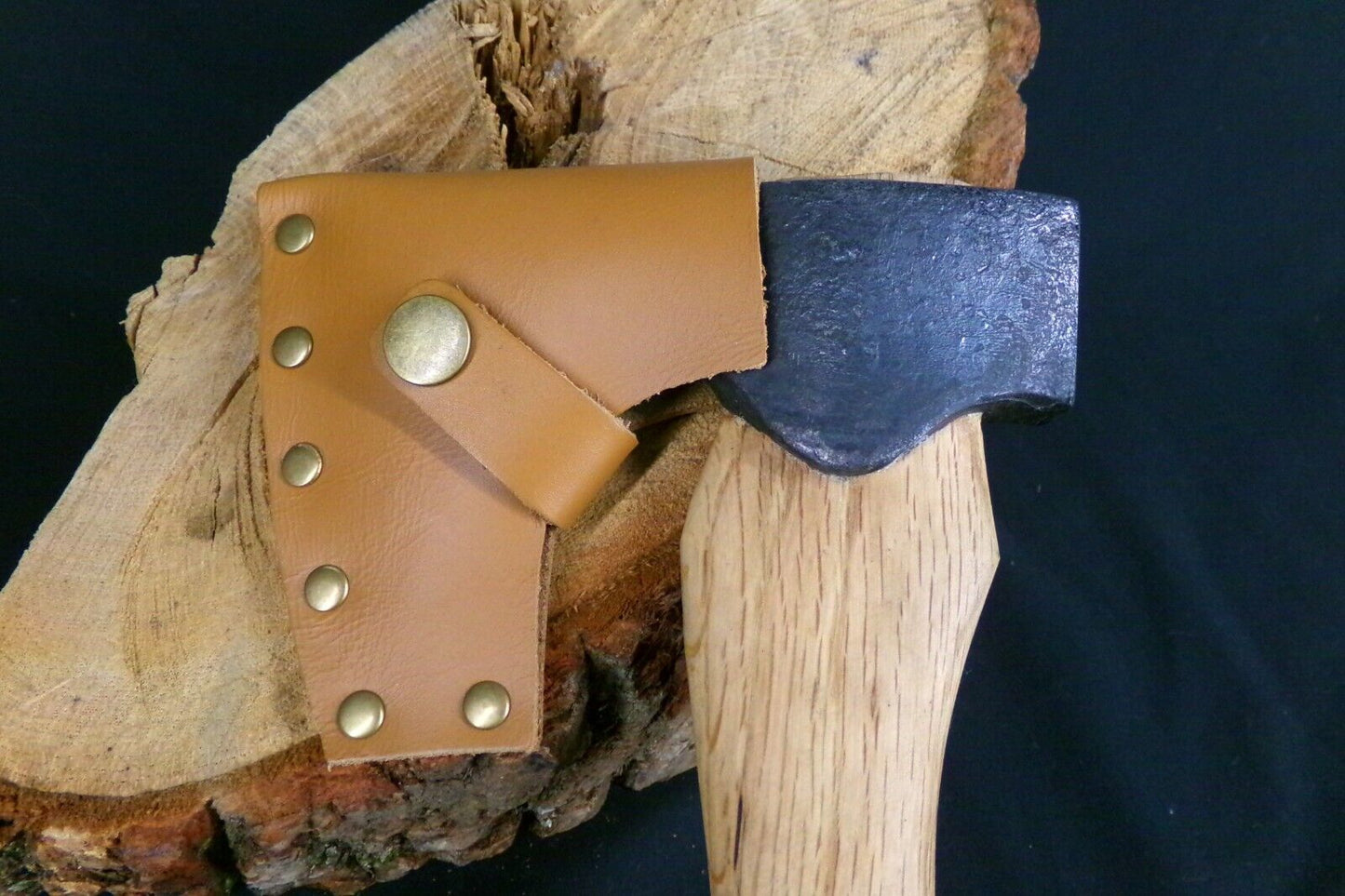 Mini Bearded Viking Axe Hatchet – Hickory Handle Carbon Steel Bushcraft Axe