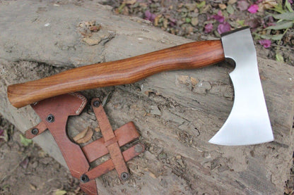 Hand Forged 5160 Steel Viking Tactical Grade Tomahawk Axe with Walnut Handle