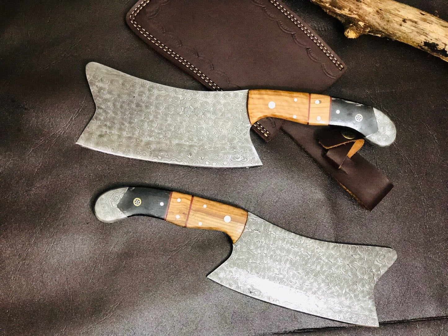 Heavy Duty Handmade Damascus Steel Chef Knife – Meat Cleaver Butcher Chopper