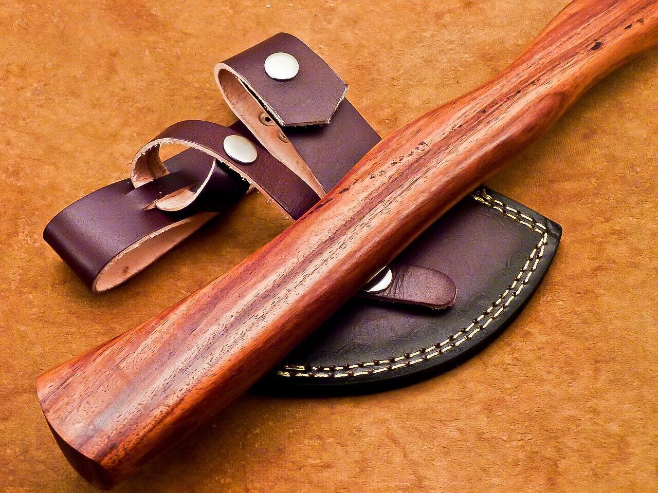 Handcrafted Damascus Steel Axe Unique Edition with Natural Wood Handle Damascus Axe for Sale