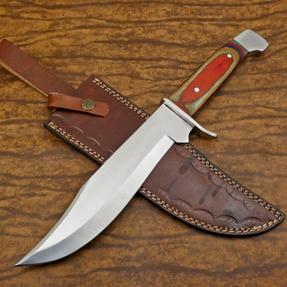 Handmade D2 Steel Full Tang Bowie Knife | Hunting & Sport 12" Blade