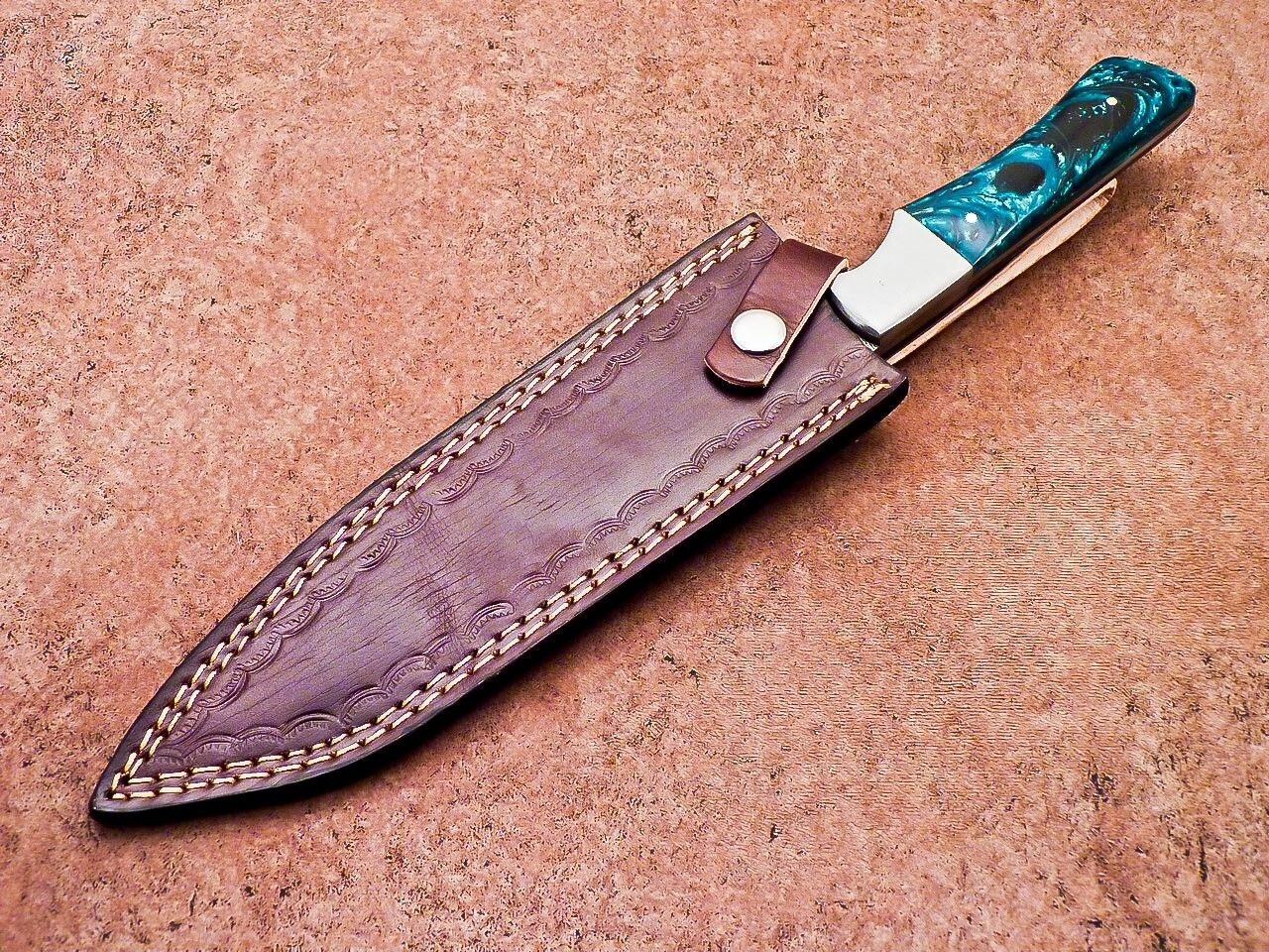 13" Professional Chef Knife Damascus Blade Kitchen Knife, Hunting Knife