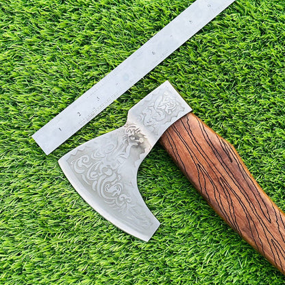 Handmade Viking Tomahawk Axe – High Carbon Steel Throwing Hatchet
