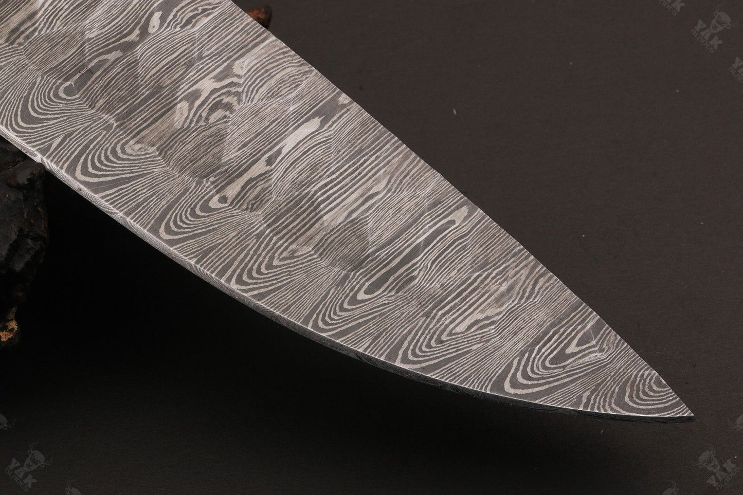 11.5" Custom Hand Forged Twist Damascus Steel Santoku Chef Knife