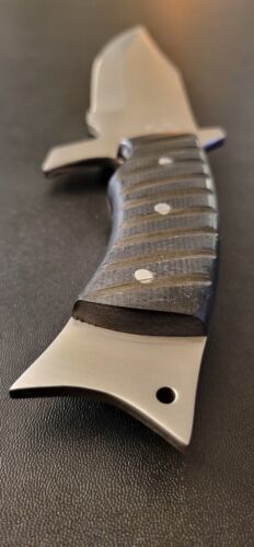 Handmade D2 Steel Tactical Bowie Knife with Micarta Handle – Full Tang Hunting & Survival Knife