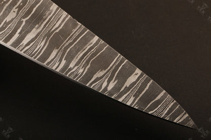 13.5" Custom Hand Forged Fire Damascus Steel Santoku Chef Knife – Handmade Kitchen Knife