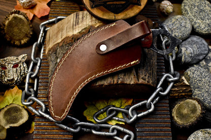 Custom Handmade D2 Steel Karambit Knife Best Karambit Knife With Resin Handle