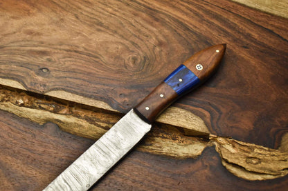 13.0" Handmade Damascus Steel Blade Kitchen Chef Full Tang Knife