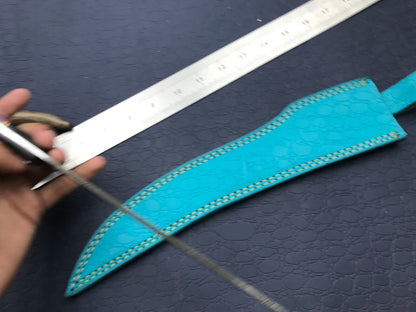 14" Custom Handmade Damascus Steel Fillet Knife Damascus Fillet Knife & Best Fillet Knife W/Sheath