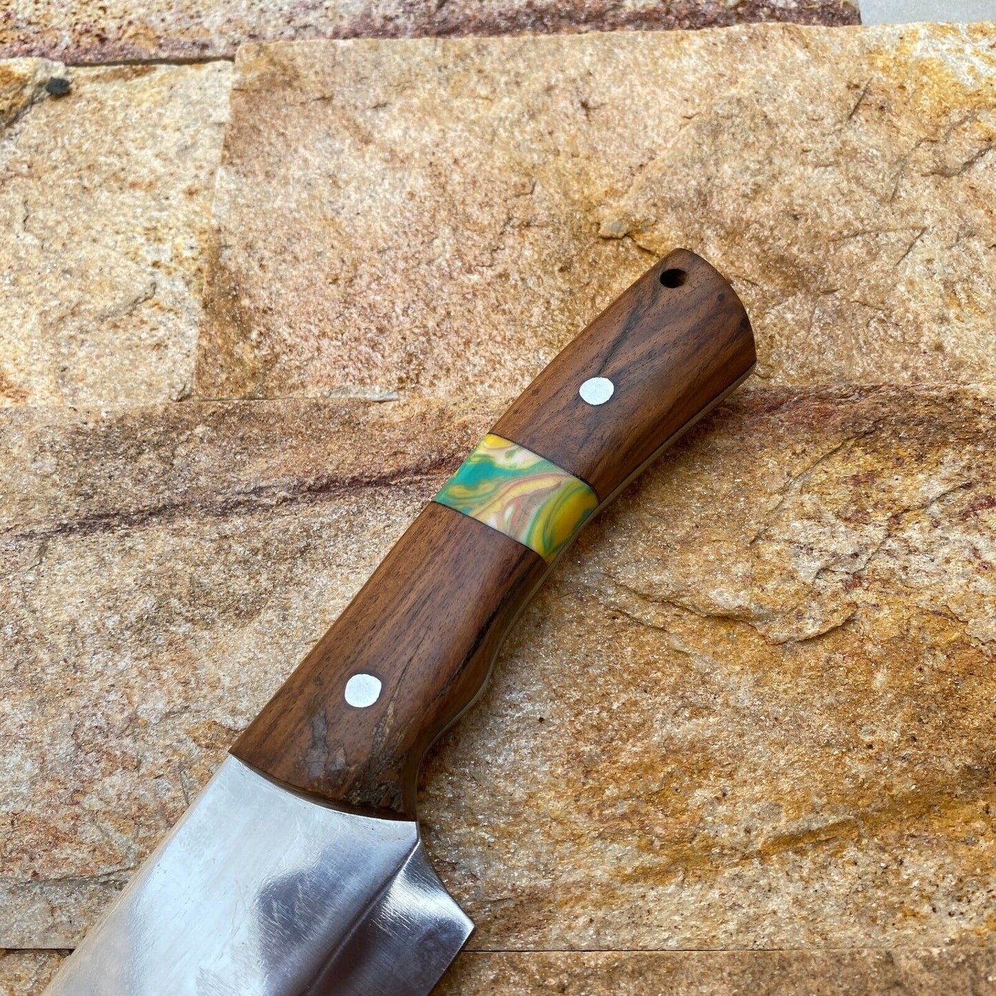 Custom Forged High Carbon Steel High Polish Kitchen Chef Knife | Handmade 12.5"