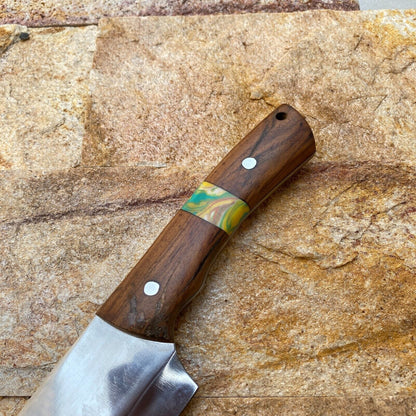 Custom Forged High Carbon Steel High Polish Kitchen Chef Knife | Handmade 12.5"