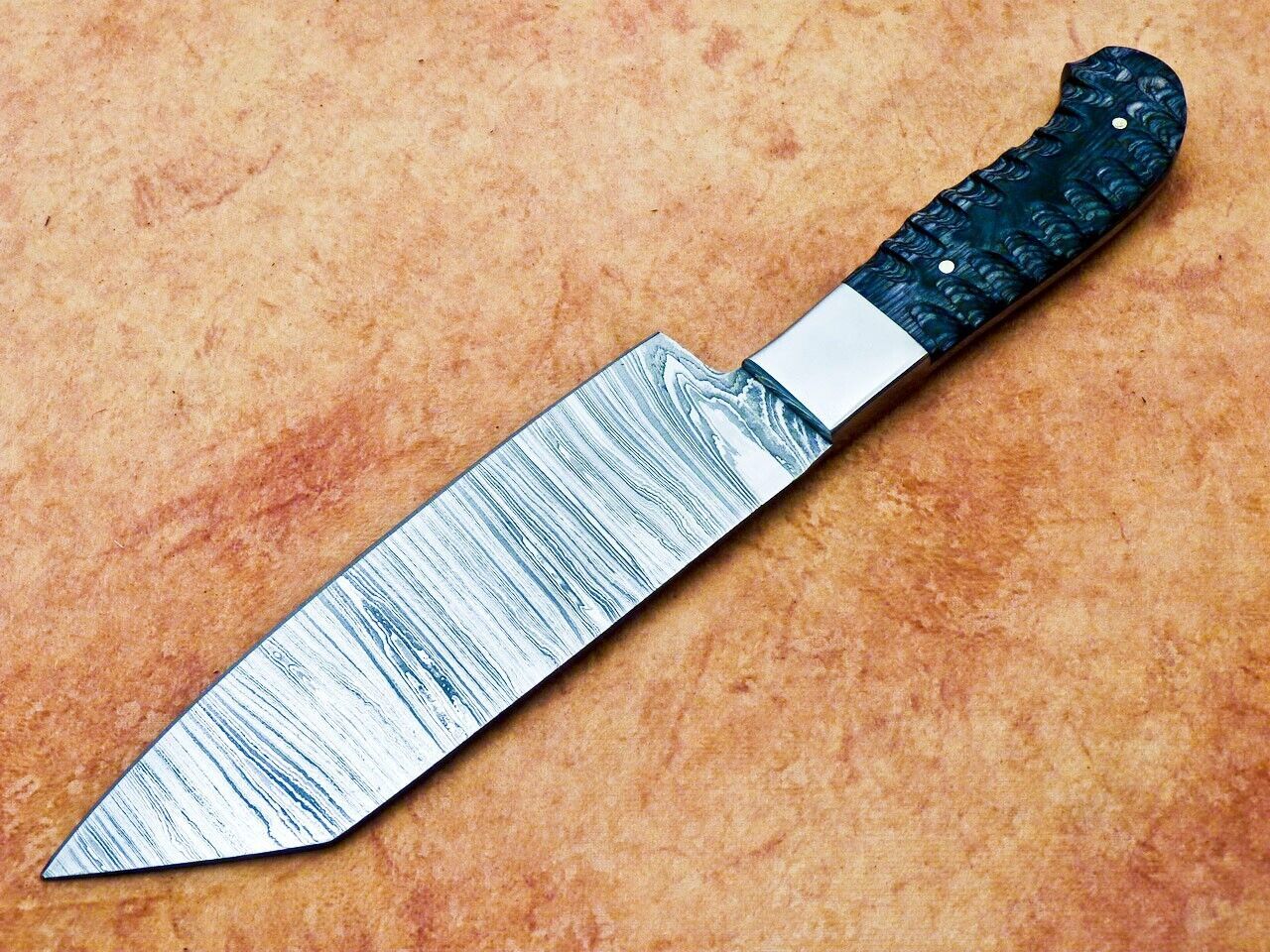 12" Handmade Damascus Steel Professional Chef Knife – Hardwood Handle, 512 Layers, Hand-Forged Kitchen Knife
