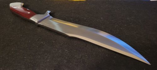 15.4" Handmade D2 Tool Steel Hunting Camp Bowie Knife – 6.25MM Thick Blade