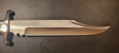 Custom D2 Tool Steel 18-Inch Bowie Knife – Exotic Wood Handle