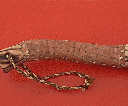 Hand Forged Viking Axe Etched Carbon Steel Engraved Axe 17.5-Inch