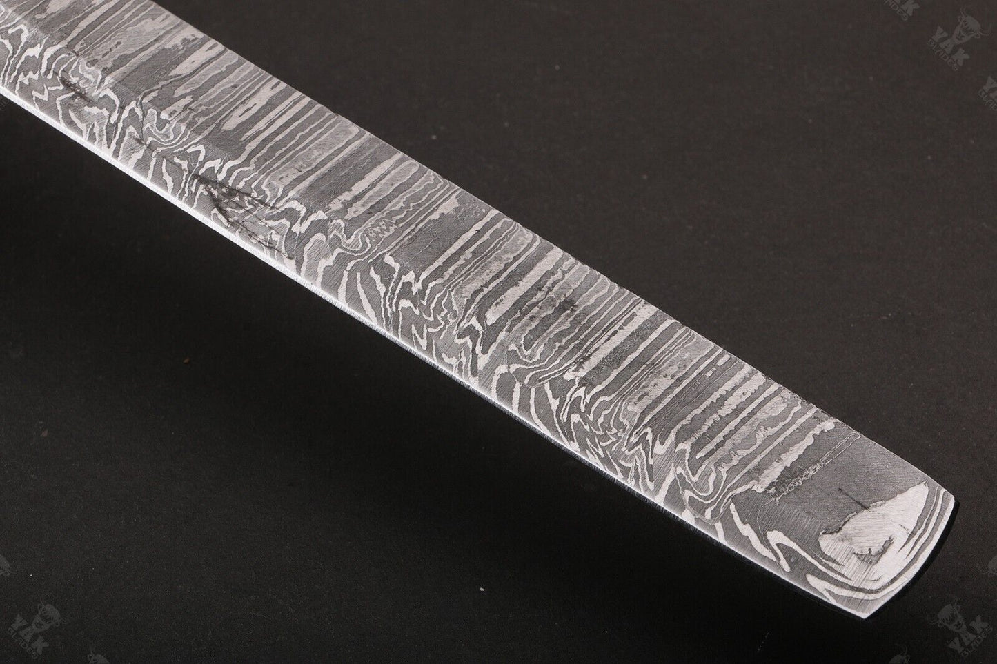 Custom 16" Fire Damascus Steel Brisket Knife – Handmade Professional Kitchen Knife