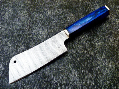 12" Custom Hand Forged Damascus Steel Chef Knife – Kitchen Knife with Hardwood Handle
