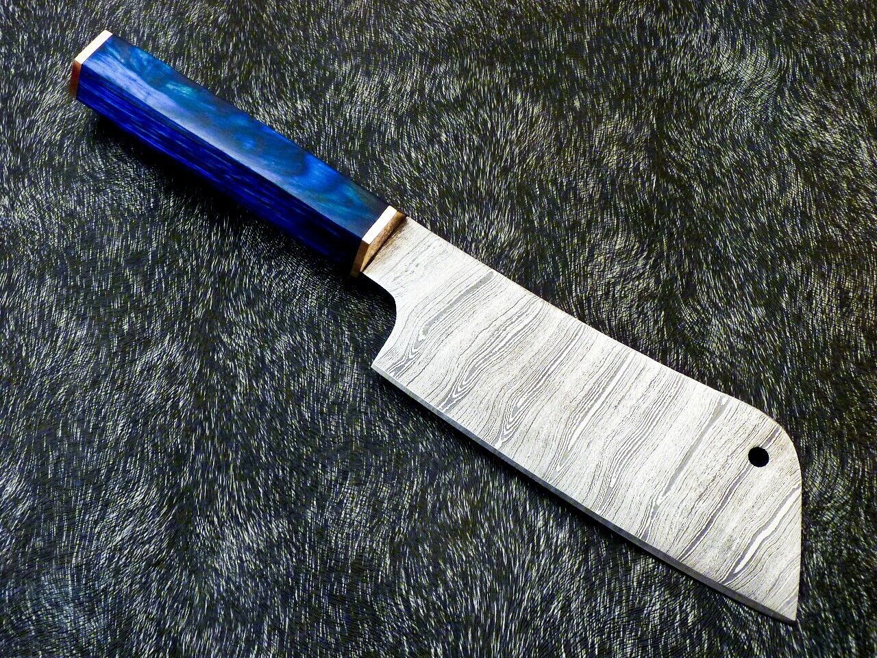 12" Custom Hand Forged Damascus Steel Chef Knife – Kitchen Knife with Hardwood Handle