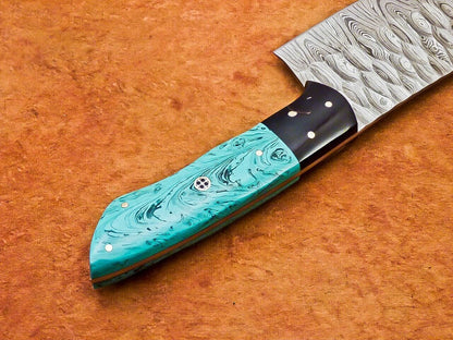 12.0" Professional Chef Chopper Knife Cleaver Damascus Blade Resin Handle