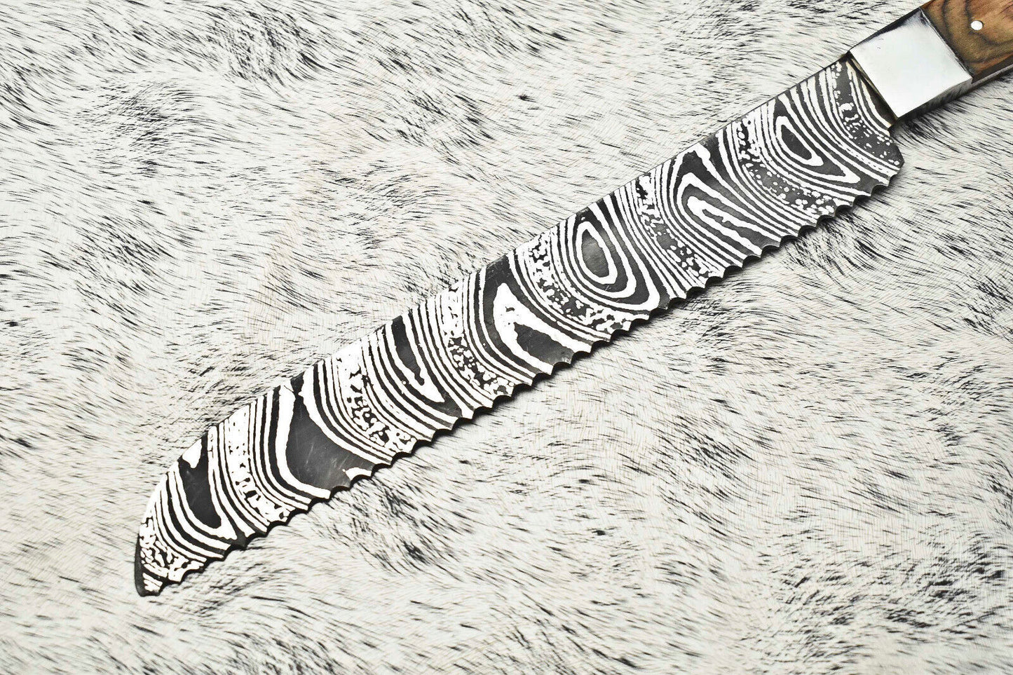 Cutlery Salvation Handmade Damascus Steel Kitchen Full Tang Chef Knife – 14" 384-Layer Forged Blade