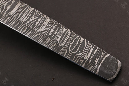 16" Hand Forged Fire Damascus Steel Brisket & Chef Knife – Custom Handmade