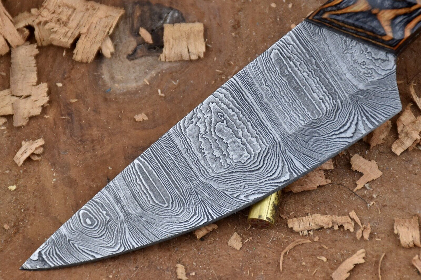 Custom Handmade Forged Damascus Steel Kitchen Chef Knife – Dollar Sheet Handle