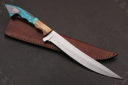 13" Custom Handmade D2 Steel Fillet Hunting Knife Best Fillet Knife & Custom Fillet Knife