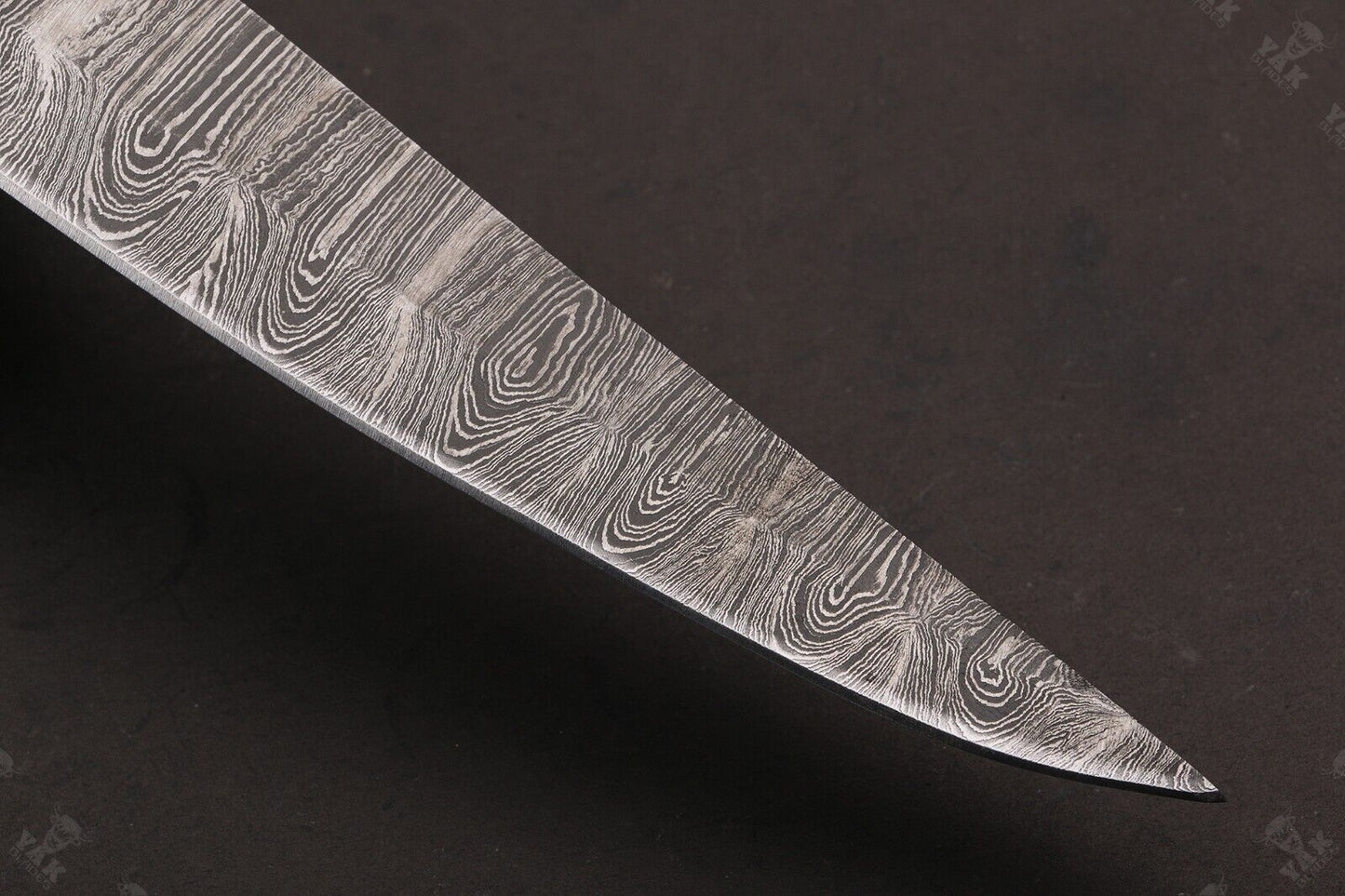12" Handmade Twist Damascus Steel Fillet Knife Custom Fillet Knife With Leather Sheath