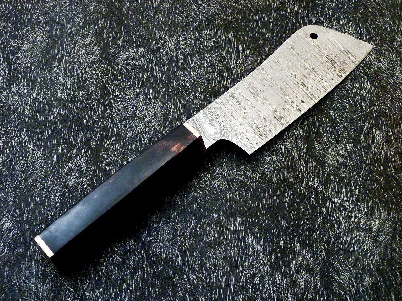 11" Custom Hand Forged Damascus Steel Chef Knife – Kitchen & Camping Knife with Hardwood Handle