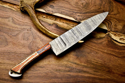 12.0" Handmade Damascus Steel Kitchen Chef Knife | Full Tang Professional Blade