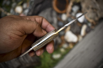 Hand Forged D2 Steel Karambit Knife Fixed Blade Karambit with Hard Wood Handle