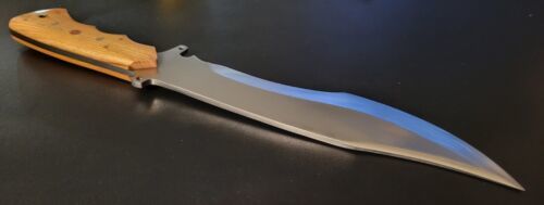Custom Handmade D2 Tool Steel High Polish Hunting Bowie Knife – 15"