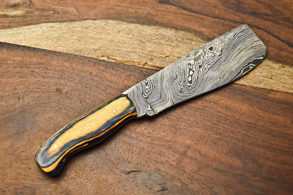 Custom Handmade Damascus Steel Chef Knife – Full Tang Sport Utility Blade