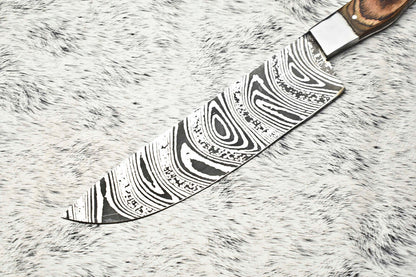 Cutlery Salvation Handmade Damascus Blade Kitchen Full Tang Chef Knife – 13" Premium Forged Steel
