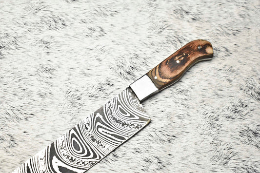 Cutlery Salvation Handmade Damascus Blade Kitchen Full Tang Chef Knife – 13" Premium Forged Steel