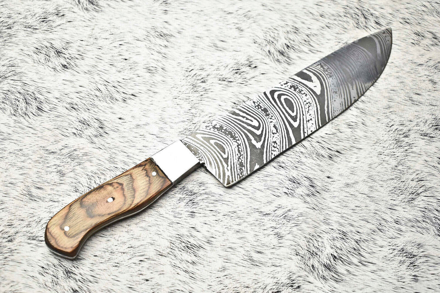 Cutlery Salvation Handmade Damascus Blade Kitchen Full Tang Chef Knife – 13" Premium Forged Steel
