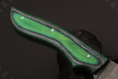 13" Handmade Damascus Fillet Knife Custom Fillet Knife With Pakka Wood Handle & Sheath