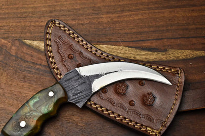 8.0" Handmade Best Karambit Knife Steel Karambit Knife With Full Tang Resin Handle