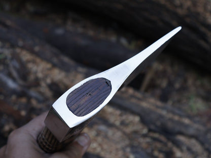 Handmade 21 Inch Viking Tomahawk Axe with Carbon Steel Blade and Engraved Ash Wood Handle
